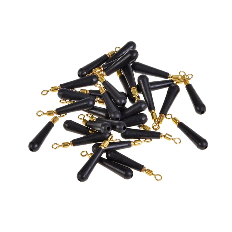 100Pcs Rolling Copper Head Fishing Float Connector, Rubber Drift Seat for Stream, River, Lake, Ocean Fishing, Lightweight and Compact Tackle Accessory