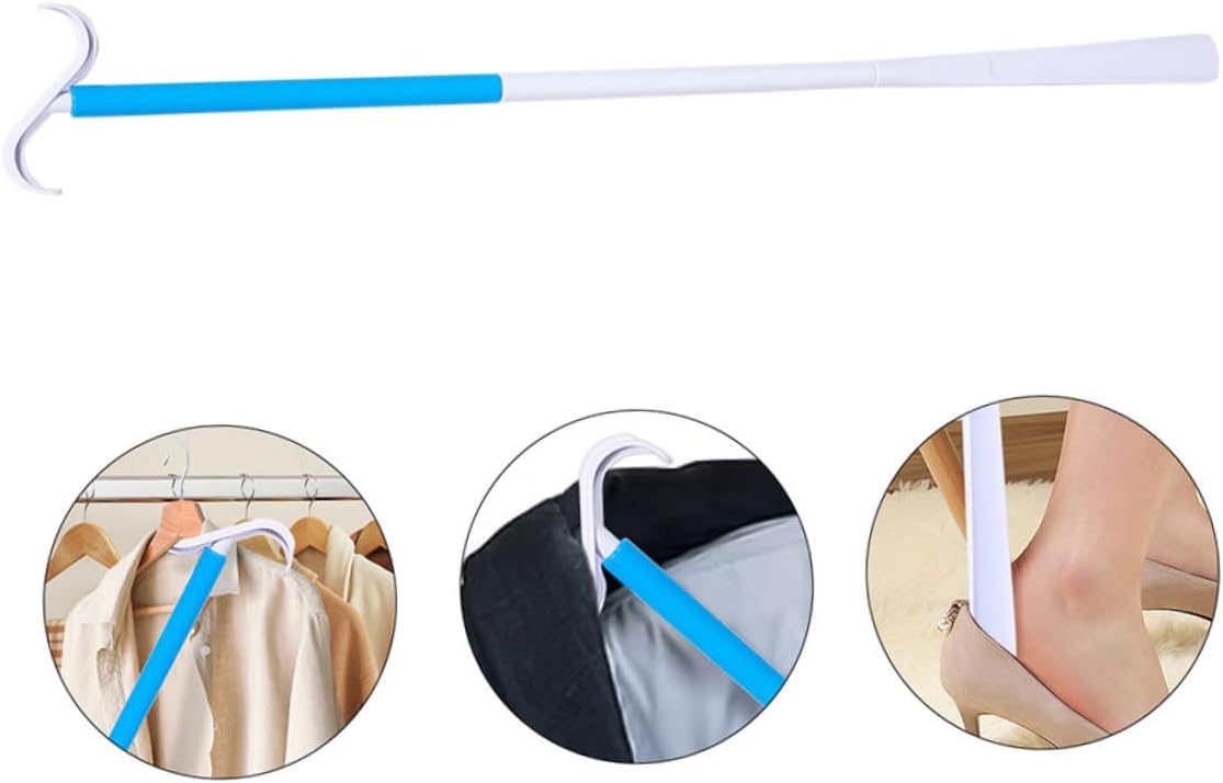 2pcs Long Handled ABS Shoe Horn Dressing Stick for Seniors