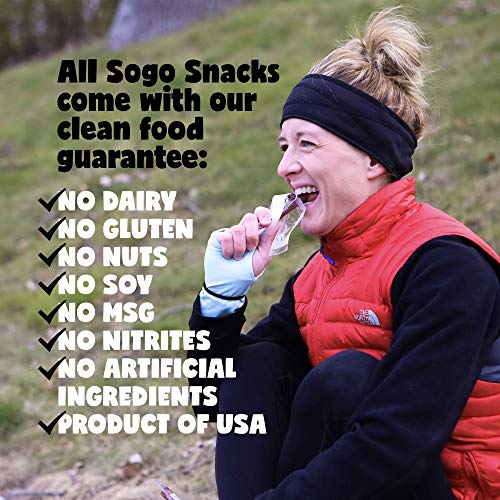 Original, Sogo Snacks, No Sugar, 100% Grass-Fed & Grass-Finished, Non-Gmo Beef Sticks. No Added Nitrates, Gluten, Soy, Msg, Dairy, Nuts. Keto, Whole, Paleo Friendly (Original, 1-Oz, 24 Count) #TOP3