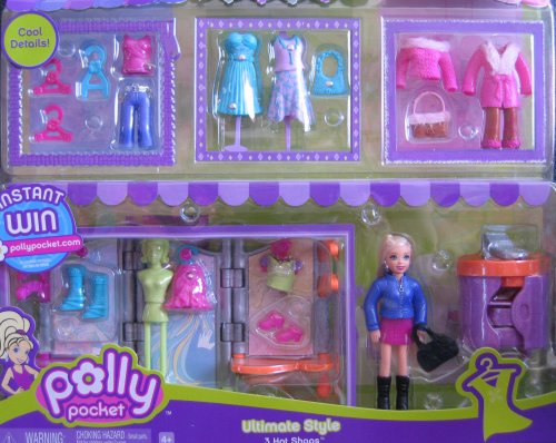 🔥 Crazy Deals Polly Pocket Ultimate Style 3 Hot Shops Playset