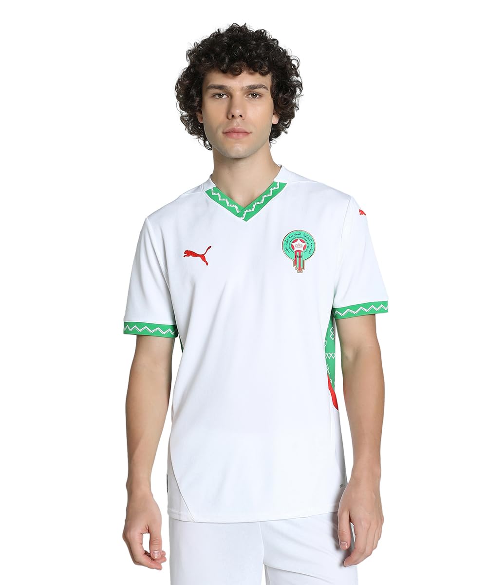 Puma Men's Morocco Away Shirt 2025 Adults White/Green Medium