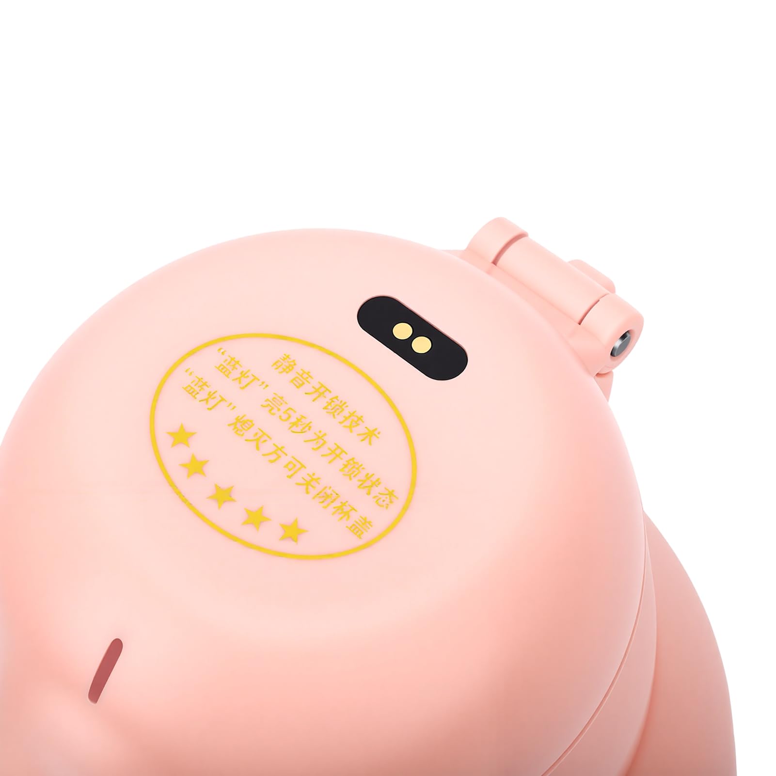 Fabater Bottiglia D'acqua Isolata Sotto Vuoto con Impronta Digitale per Uso Scolastico dei Bambini, 500 Ml, Colore Rosa