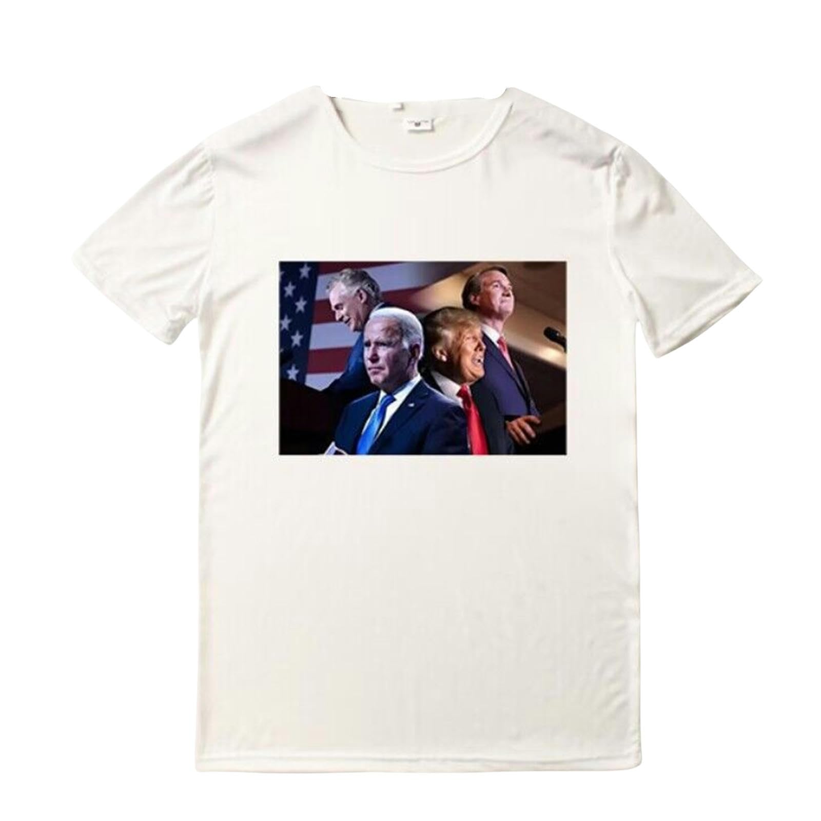 CXAPRDSH T-Shirt President Parody Tee - Hilarious Campaign Wear for A Wild Election Ride Donald Trump Mugshot Meme T-Shirt Donald Trump Assassination Attempt-White-Xs