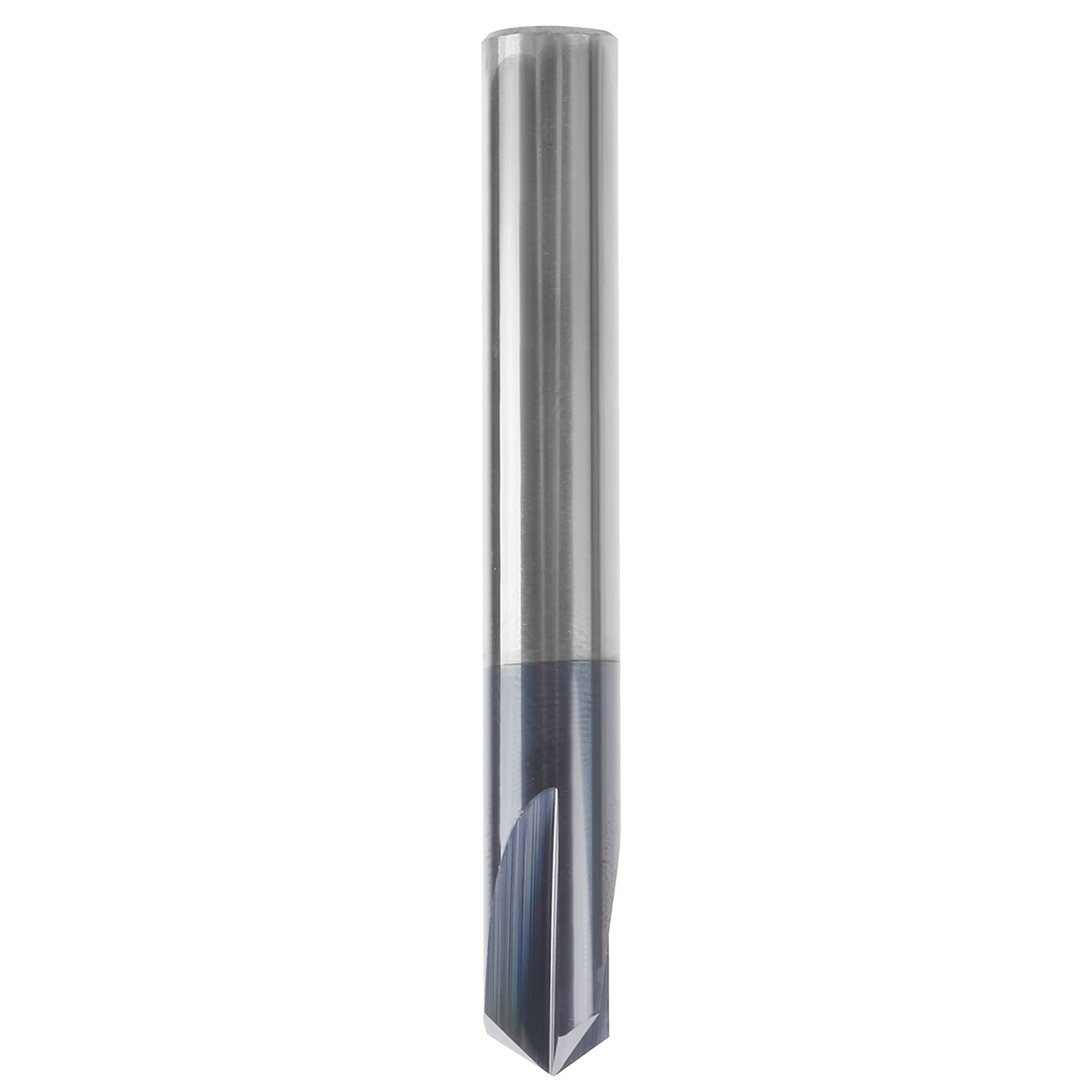 Wiertło z 3 Rowkami do Fazowania ze Stali Wolframowej Frez do Fazowania 120 Stopni 6 Jednoczęściowa Konstrukcja Frezowania CNC Grawerowanie Aluminium Miedź Mechanicy (D10*120°*75L)