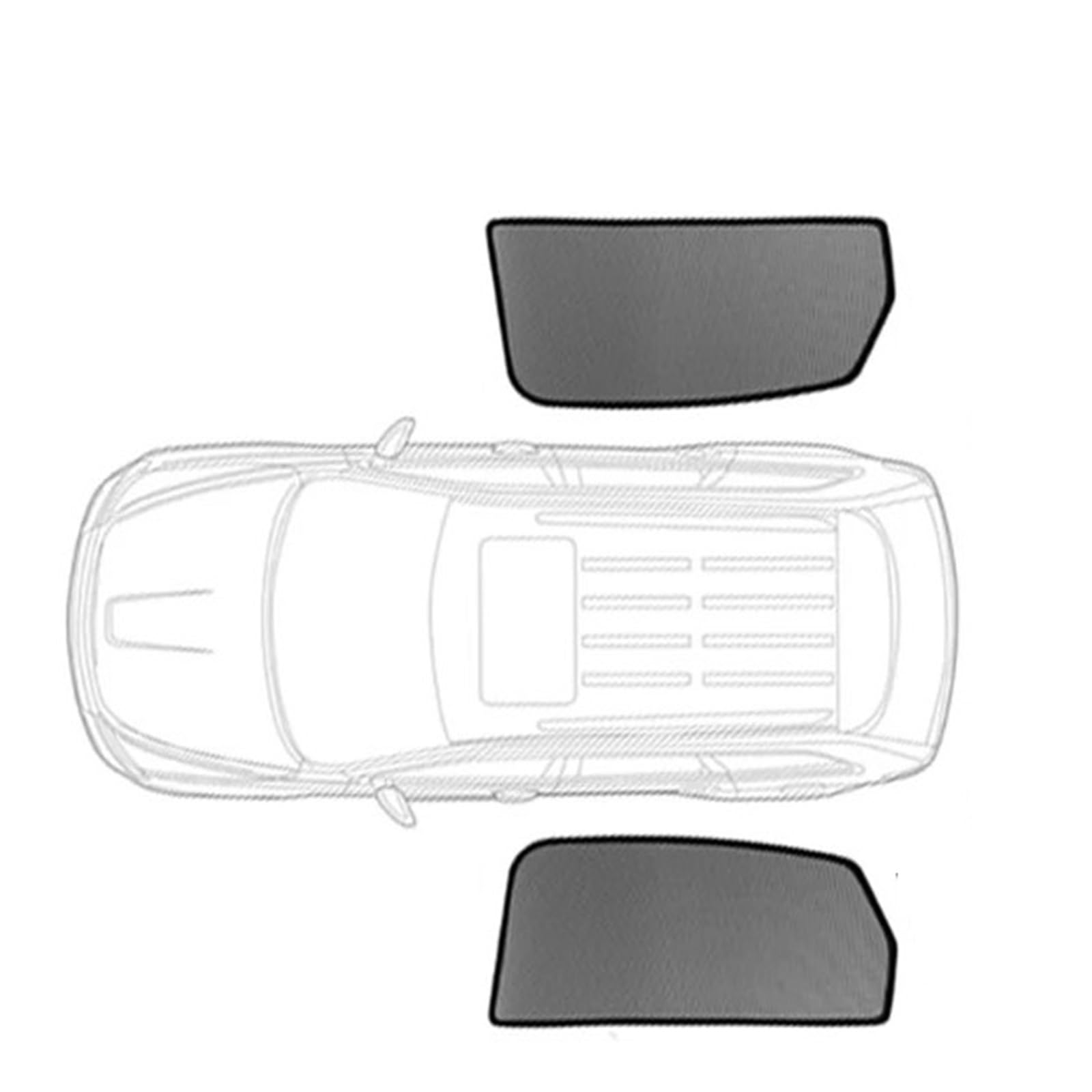 Zaslony Dzielace Samochód Pasuje do Honda Accord 11th 2023-2024 Prywatna roleta przeciwsłoneczna na przednią szybę Pełna osłona przeciwsłoneczna na okno samochodu(2PCS REAR)