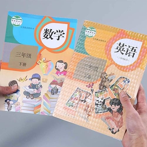 Image of Khasala Brothers [ 30 Pcs- 3 Different Sizes - 10 Each] Transparent Sticker Book Cover Film Binding Cover Waterproof Self Adhesive Book Cover for School Office (30 Pcs)