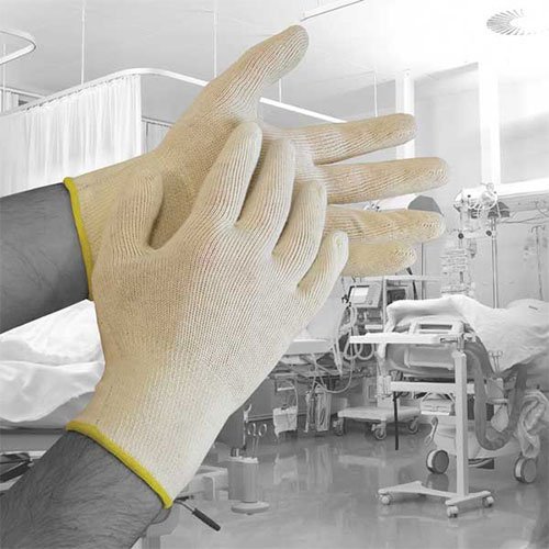 Bodyguards DERA02 Polyco Dermatologia, 1 paia di guanti in cotone, taglia 8/Medium, naturale