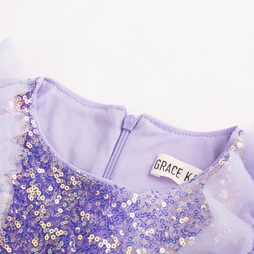 Image of GRACE KARIN Girls Dresses Sequin Party Formal Pageant Dress Tween Girl Birthday Tulle Prom Princess Maxi Dress Size 5-14