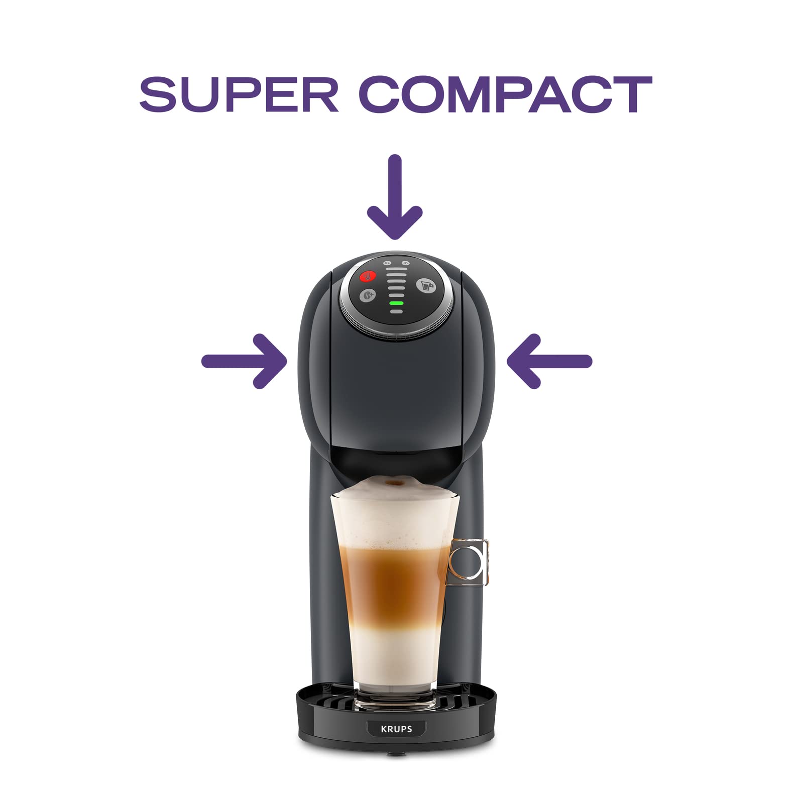 Nescafé Dolce Gusto Krups Genio S Plus Machine à café capsules 15 bars 0,8 L gris KP340B10