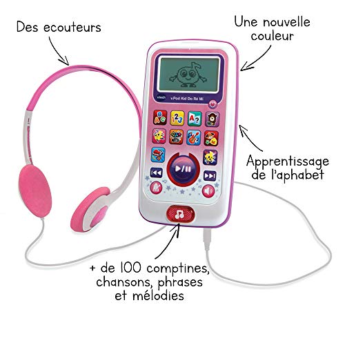 VTech- Smartphone per Bambini, Colore Rose, 196255...