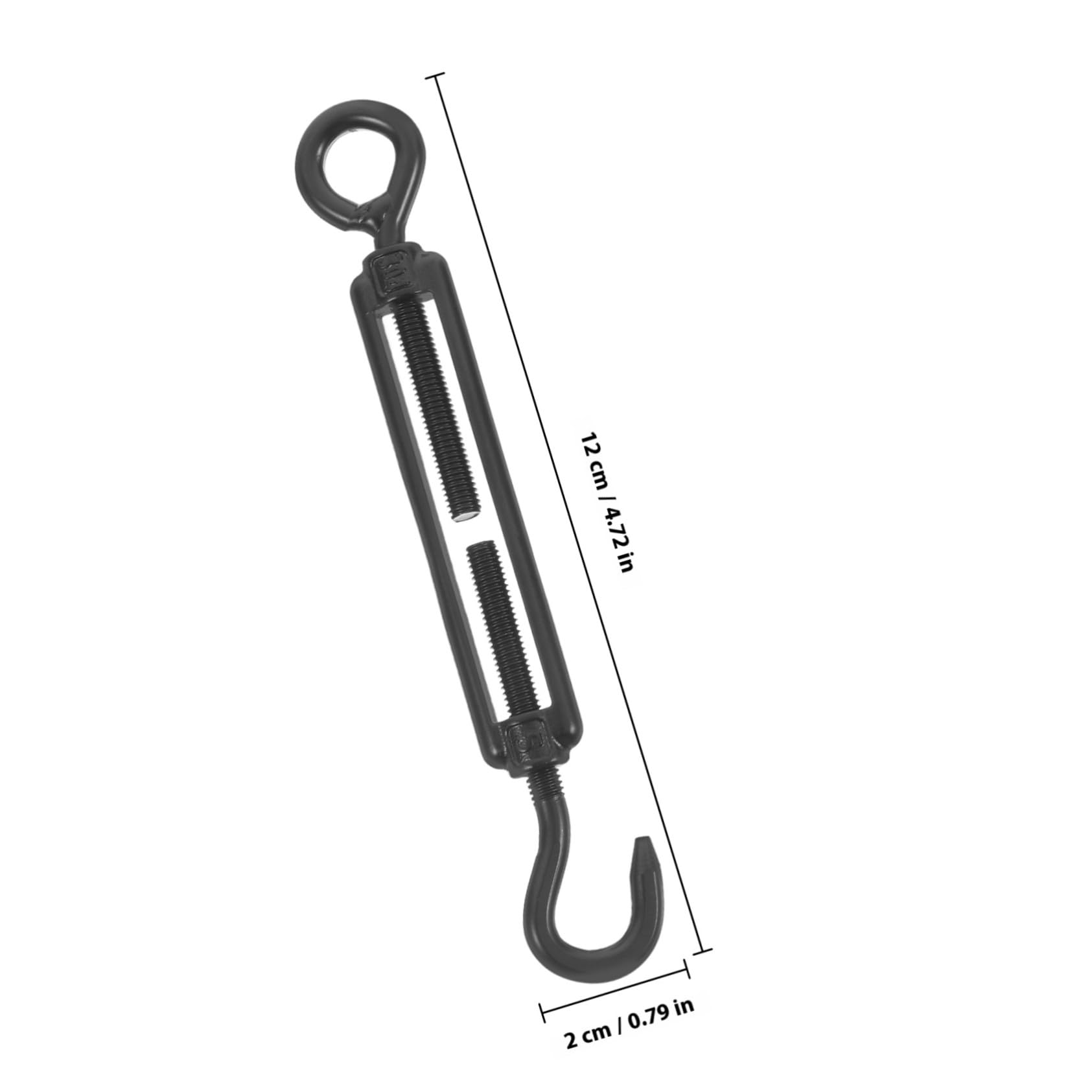 5 Tensores de Acero Inoxidable Gancho y Ojo, Ajustables para Cable