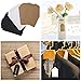 Rectangular Gift Tags with 33 ft Natural Jute Twine, 150 pcs Three Colors Black White Brown Free Editable Blank Gift Labels for Christmas Wedding Birthday Thanksgiving Gift