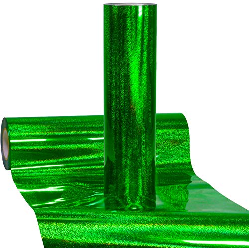 Vinyle holographique vert HTV V2 transfert thermique haute flexibilité 1,5m