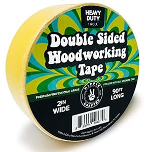 Wide Double Stick Tape Double Sided Woodworking Tape Double Sided 2″ inch Wide Wood Tape for Woodworkers CNC Machines Routing Templates Strong Double Sided Tape Heavy Duty Sticky Tape 90 Feet