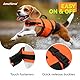 AMZNOVA Rip Stop Hundeschwimmweste, Schwimmweste Hund für Bootfahren, Auftrieb & Schwimmhilfe, Rettungsweste, S, Leuchtend Orange