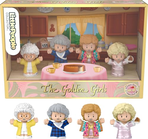 Image of Little People Collector The Golden Girls Late Night Cheesecake 40th Anniversary Figure Set in a Display Gift Box for Adults & Fans