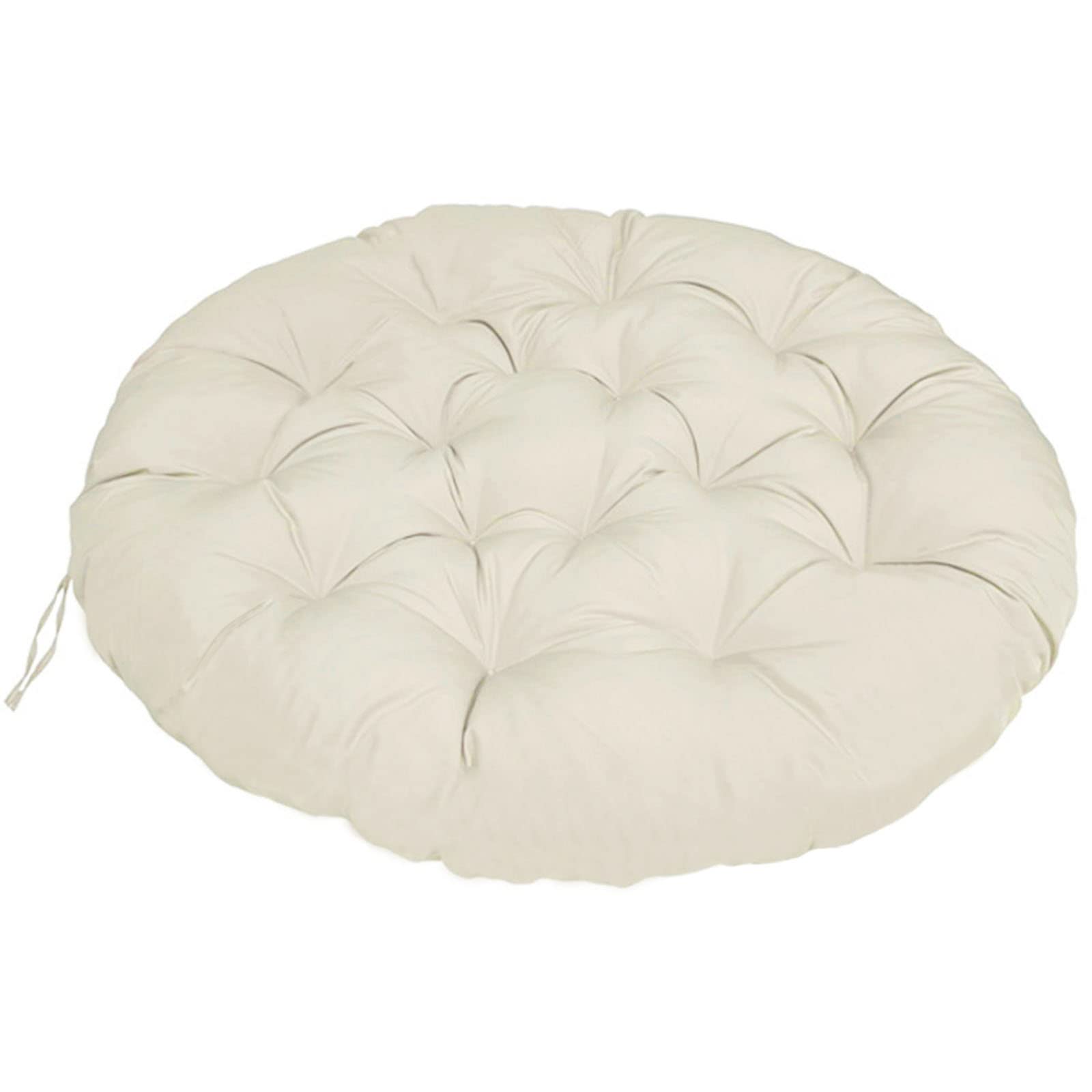 Papasan poduszka na krzesło poduszka do siedzenia Papasan zagęszczony Wodoodporna poduszka do siedzenia jajowego, miękki hamak do jaj huśtawki, poduszki na krzesło wewnętrzne i zewnętrzne, beżowe,