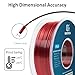 Geeetech Silk PLA Filament 1.75mm Silk Dual Color Filament,Coextrusion Dichromatic Metal-Like Shiny Consumable 1kg (2.2lbs) 1 Spool,Dimensional Accuracy +/- 0.03 mm, Black Red