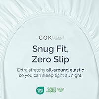 Vista 38 de King Fitted Bed Sheet - Bottom Single Fitted Sheet Only - Ultra-Soft Hotel Luxury Bedding w/ 8-16 Inch Deep Pockets - Breathable, Cooling & Wrinkle