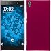 Produktbild PhoneNatic Case kompatibel mit Sony Xperia XA1 Ultra - Hülle pink gummiert Hard-case + 2 Schutzfolien