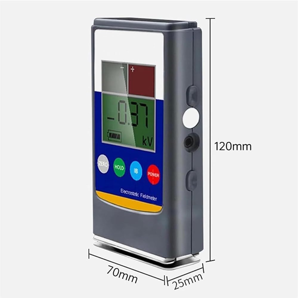 Probador electrostático portátil de 0 a 20 kV, medidor de campo estático LCD para goma, fibra, hilo, plástico, detección de panel compuesto