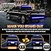 XRIDONSEN 48 inch Tailgate Blue Emergency Lights Strip 288 LED Tail/Rear Window Strobe Light Strip Firefighter Police Lights Flashing Warning Hazard Safety Caution for Vehicles Trucks Pickup POV SUV