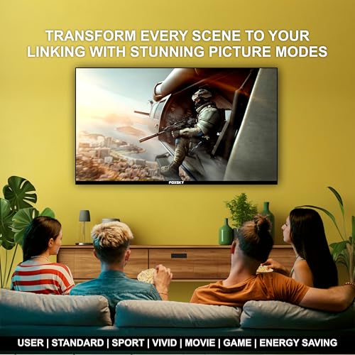 Image of Foxsky 109 cm (43 inch) Frameless Series 4K UHD QLED Smart TV (WebOS) 43FS 4K (Black)