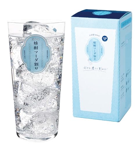 東洋佐々木ガラス 焼酎ソーダ割りグラス(目安つき） B-00119-J440