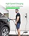 Autel Home Level 2 EV Charger up to 50Amp, 240V, Indoor/Outdoor Car Charging Station, Flexible 25-Foot Cable,Hardwired, Silver