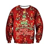 Matière : polyester l'élasticité du sweat à capuche. Ce sweat à capuche est lisse, doux, confortable, respirant, doux pour la peau, résistant à l'usure, facile à sécher et élastique. Ces pulls de Noël unisexes sont respirants et doux au toucher.