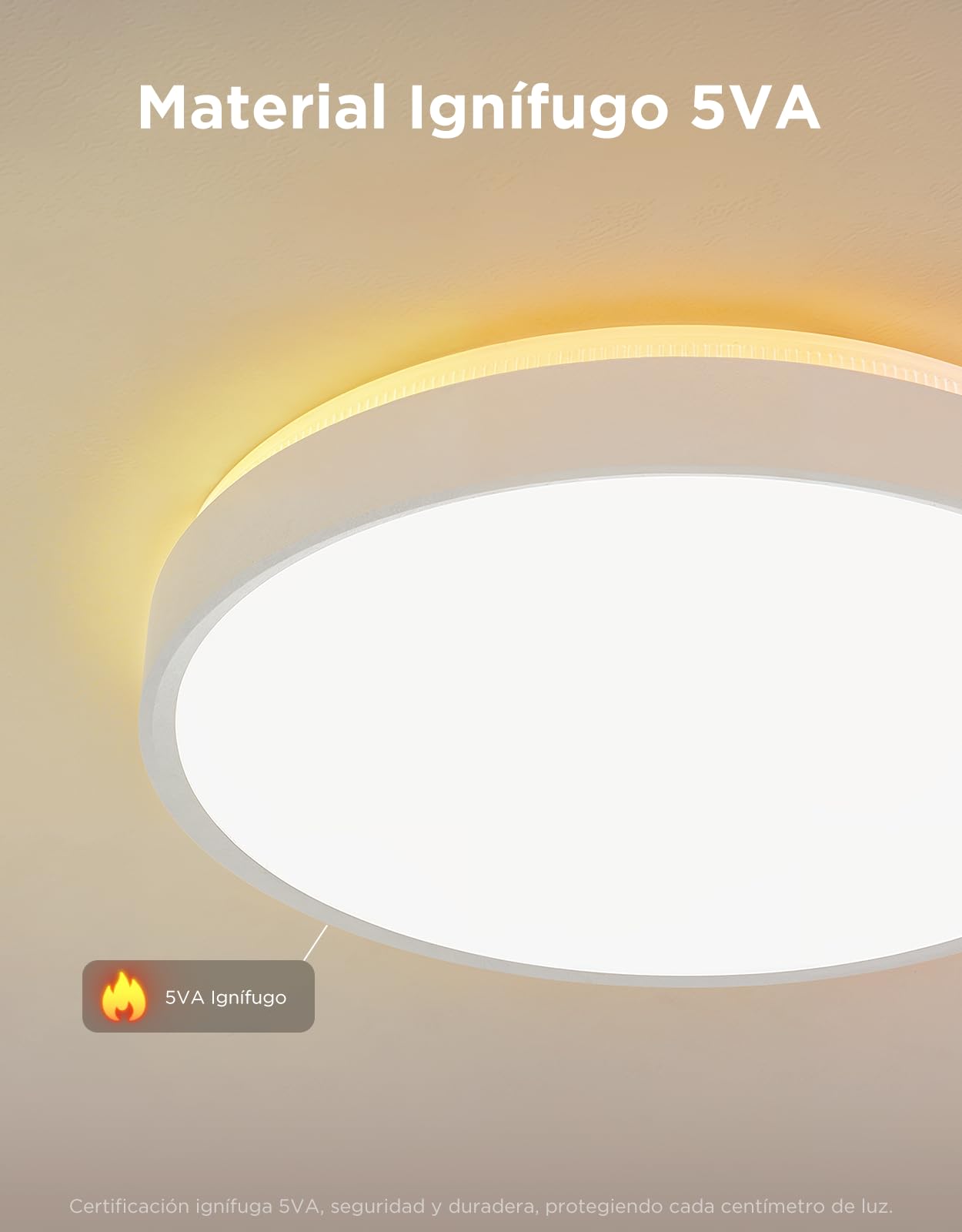 Govee Plafon LED Techo RGBIC 38cm, Lámpara Techo Inteligente 4300lm, 48,5W | Trabajar con Matter, Alexa, Google Assistant, 66+ modos de escena, Luz Interior para Salón, Dormitorio, Cocina, Pasillo