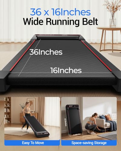 Image of LONTEK 15% Incline Walking Vibration Pad Portable Under Desk Treadmills