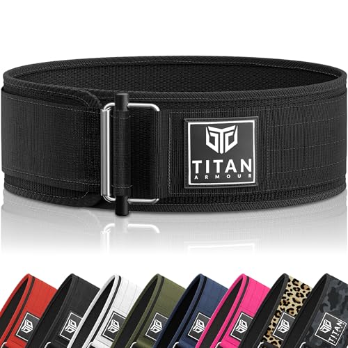 Titan Armour Weight Lifting Belt, Black, Medium
