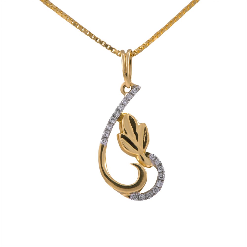 joyalukkas Pride Diamond Collection 18K Yellow Gold and Diamond Pendant-picture-22