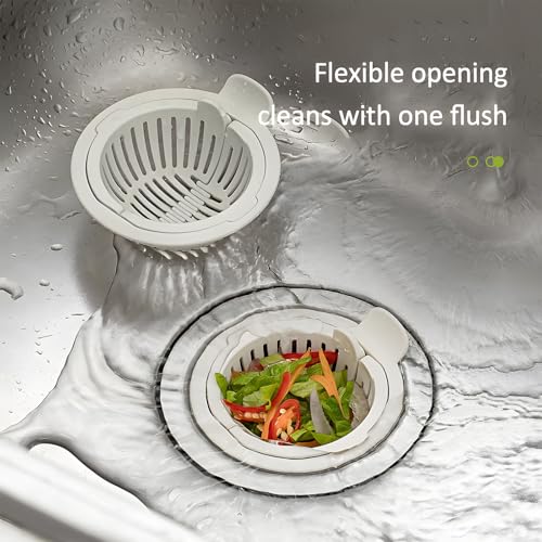 Colador para fregadero de cocina plástico 2 piezas miniatura 4