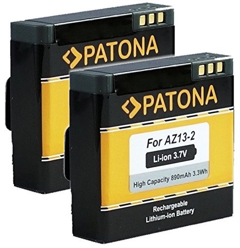 2 x PATONA Batteria di qualità per Xiaomi Yi Sport...