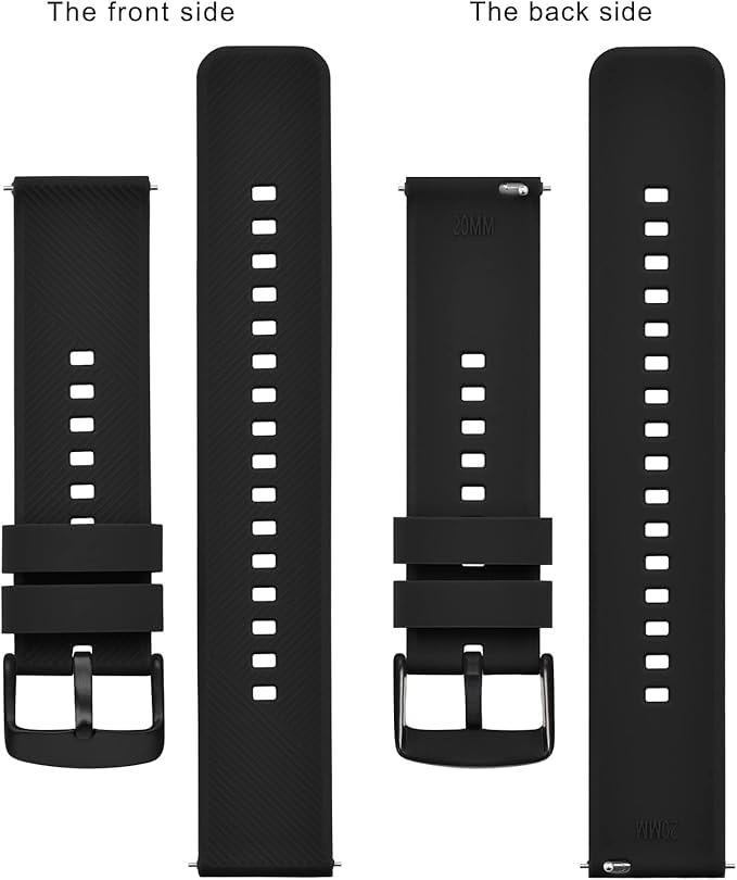 Image of CERLINK 4Pcs 22mm SmartWatch Strap with Black Buckle for Fire Boltt /Boat /Noise /Amazfit /Oxy /Pulse /Beat /Boat Storm & All 19mm Lugs Watches