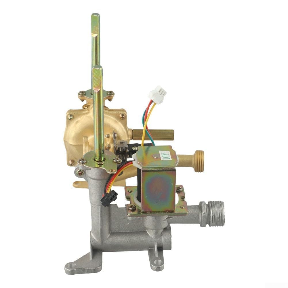 Válvula de Enlace Agua Gas para Calentador Gas 7-10L, Conjunto de Entrada Cobre 150mm, Distancia Entre Centros 105mm, Compatible con VATTI Midea
