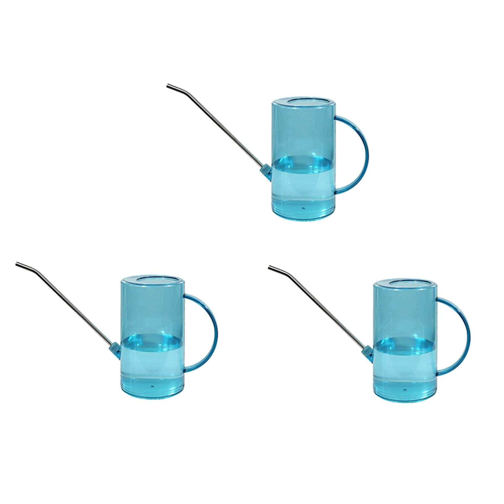 Jnchdghwa 3X Blue Watering Can, 1.5 L of Large-Capacity Watering Cans, Long Spout Watering Can with Leak-Proof Gasket
