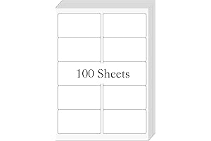 BESTIKER Printable Address Labels, 2inches x 4inches 1000 Permanent Adhesive White Shipping...