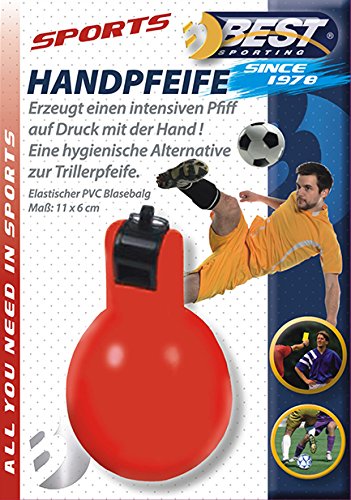 Best Sporting Handfluitje voor training en sportlessen, rood/zwart of rood/rood. - Image 3