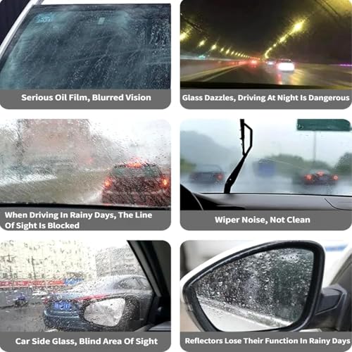 Q4 Glass Guard, Qifor Glass Cleaner, Hand-Held Glas-s Emulsion Cleaner, Oil Film Remover for Car Windshields and Windows (1)