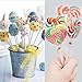 Augshy 300Pcs 6.3 Inch Cake Sticks and Wrappers - Includes Sticks, Bags, Twist Ties