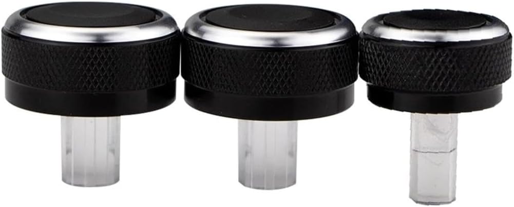 AC Knobs Compatible for Mitsubishi Triton 2006-2014 3Pcs for Set Car AC Air Conditioning Knob Heat Control Switch Knob