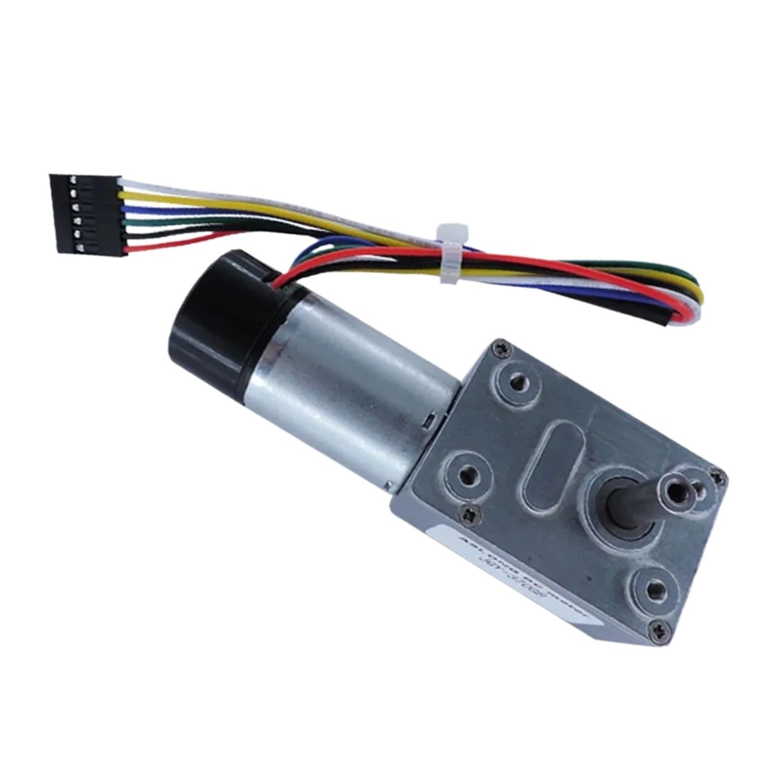 Motores con codificadores Reductor de engranajes CC de tornillo sin fin JGY-370GB, 12 V, codificador Hall de baja velocidad, cubierta a prueba de polvo, codificador de motor, motor reversible con auto
