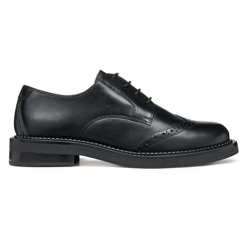Geox Women's D Serilda Oxford, Black, EU 39.5, Black, 6.5 UK