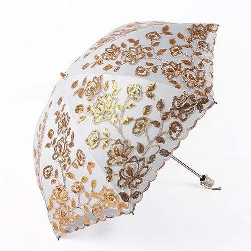 Parapluies parasol transparent pliable double couche anti-vent HLTYGWX