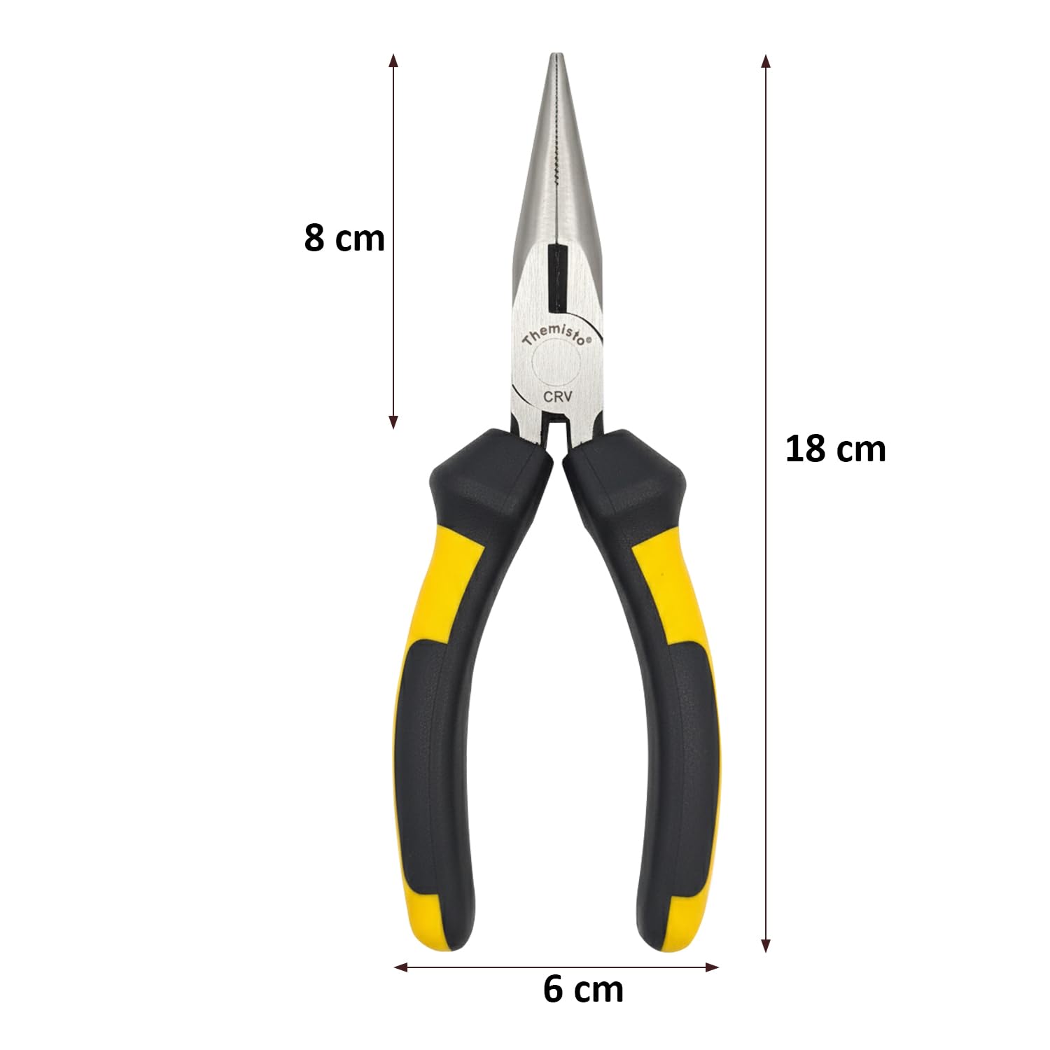 Themisto TH-T28 6 Inch Nose Plier | CR-V Steel 1