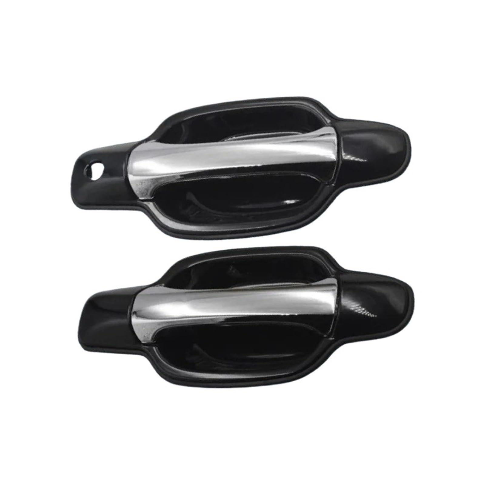 Nokrgqw Plating Black Left Handle Passenger Outside Handle Door For Isuzu For Dmax 2002-2011 Left Right Front Rear Exterior Door Opening(Plating Black)