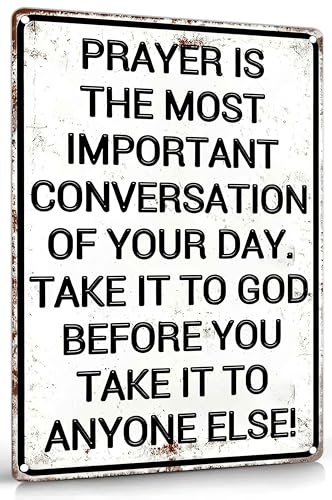 Christian Prayer Metal Wall Art Prayer Is The Most Important